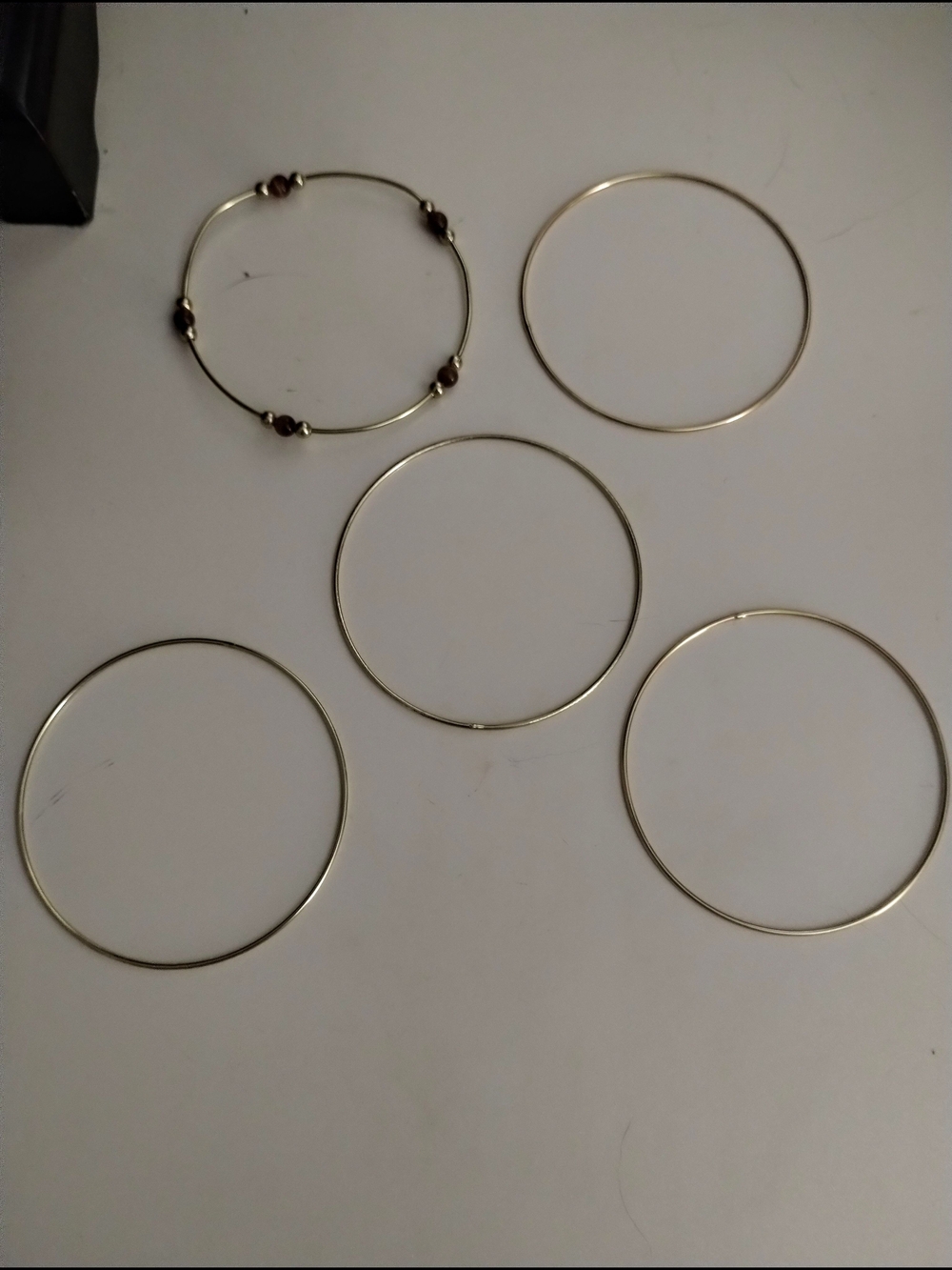 Gold-Tone Thin Bangle Bracelets